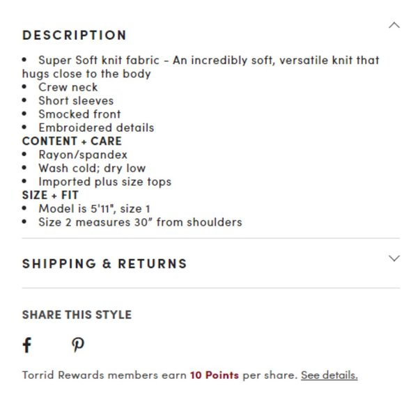 TORRID FLUTTER SLEEVETOP SUPER SOFT WHITE - Picture 9 of 9